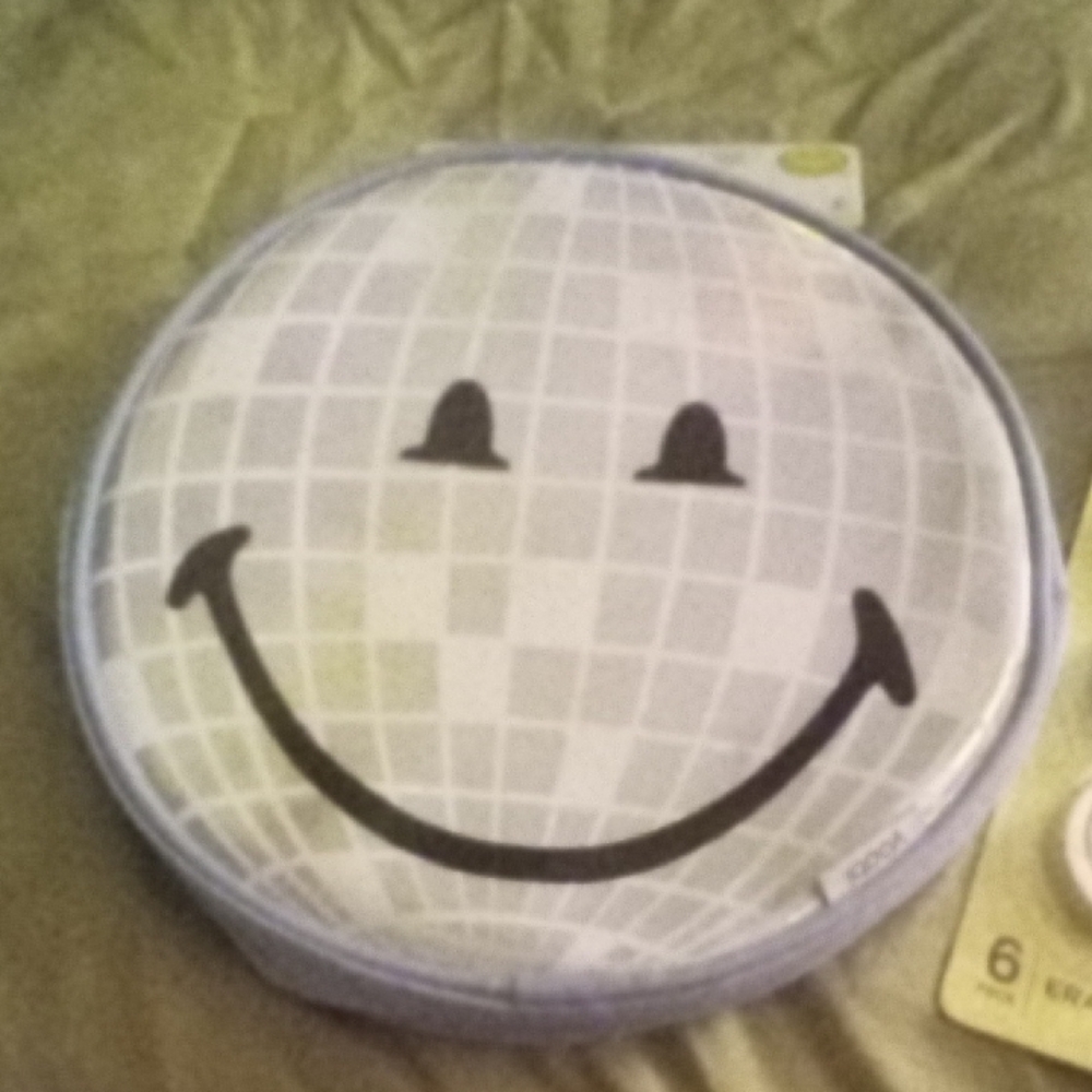 Yoobi Blue Smiley Pencil Bag